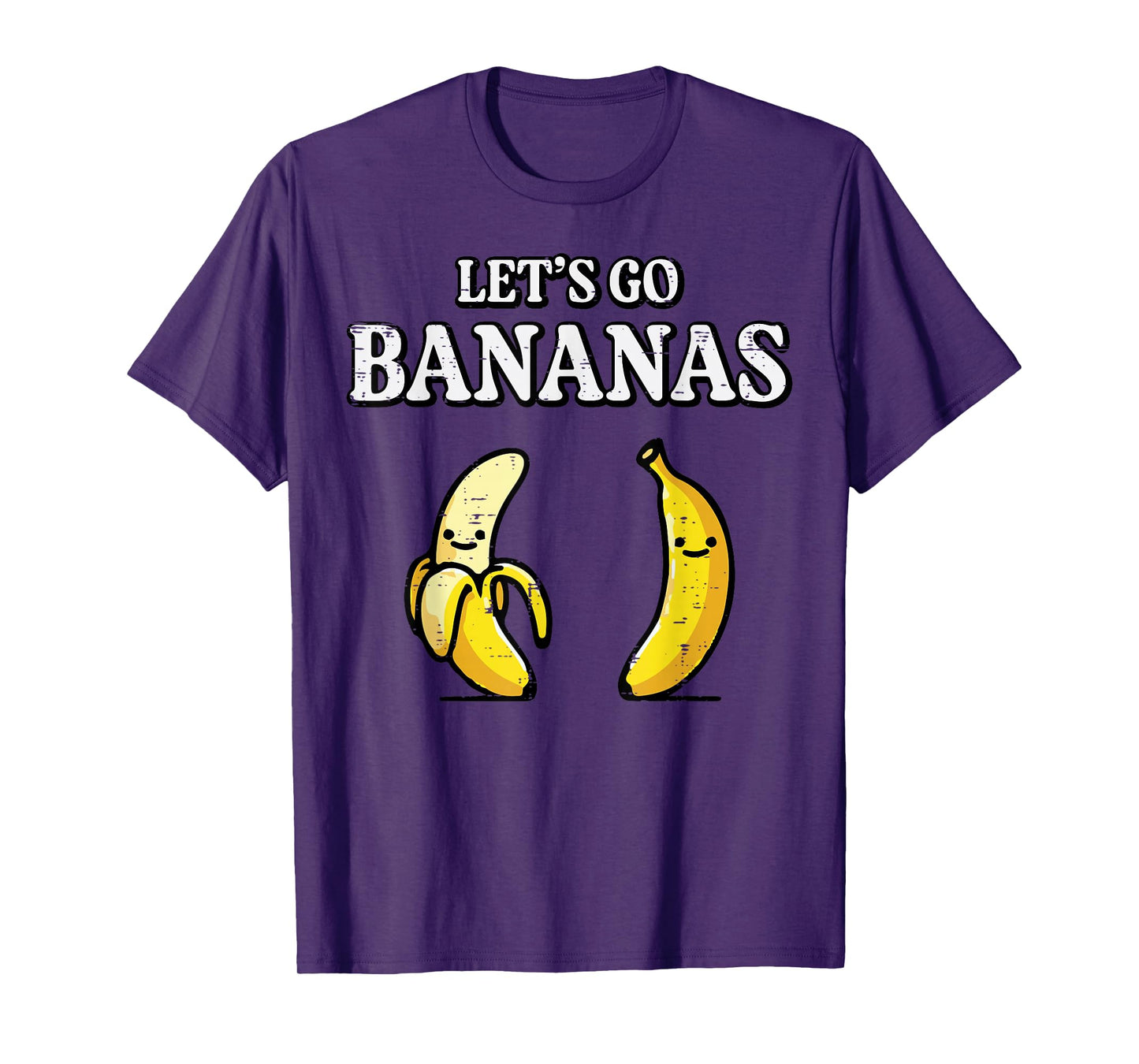 Lets Go Bananas Funny Tropical Fruit Lover Men Women Kids T-Shirt