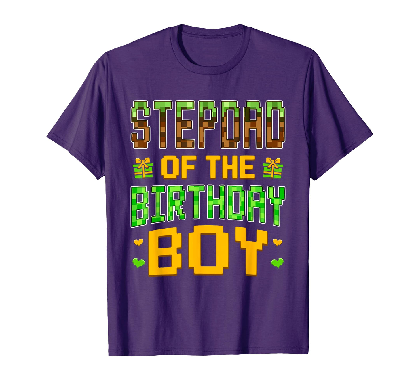 Stepdad of The Birthday Boy Video Gamer Birthday Party T-Shirt