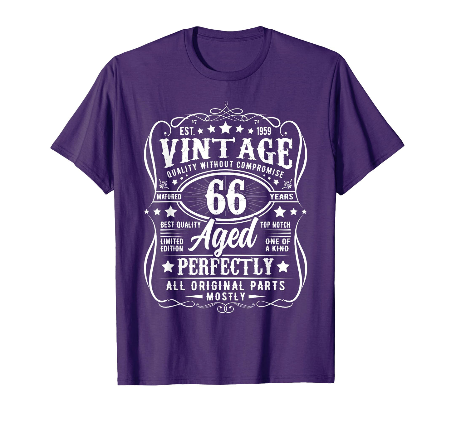 Vintage est 1959 66 years old limited edition 66th birthday T-Shirt