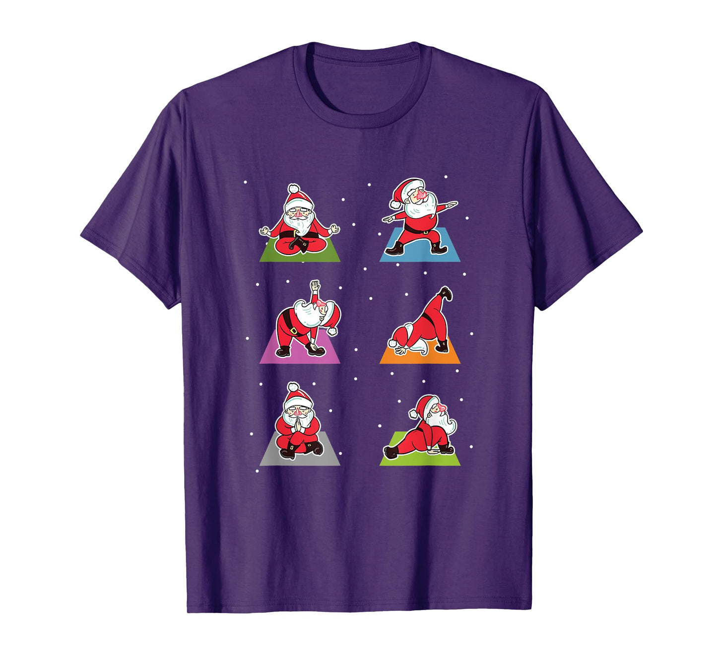 Christmas Yoga Santa Practice Yoga Xmas Meditation T-Shirt