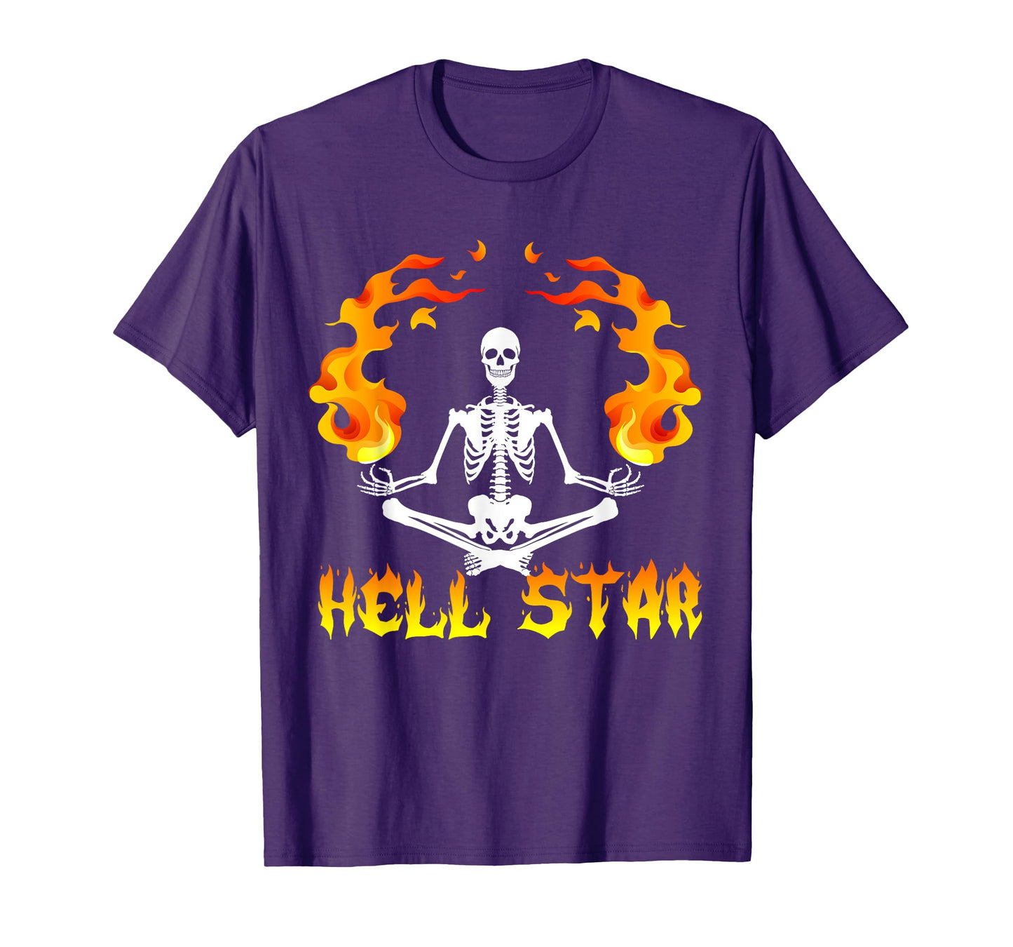 Skeletons Yoga become Hell Star T-shirt T-Shirt