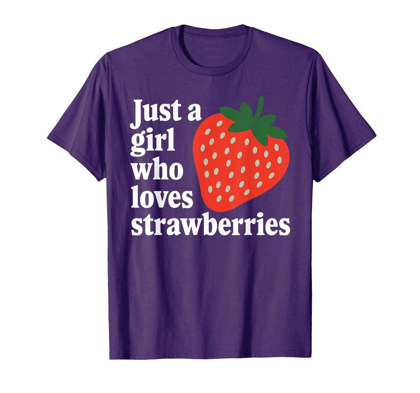 Funny Strawberry Art for Girls Women Fruit Strawberry Lover T-Shirt