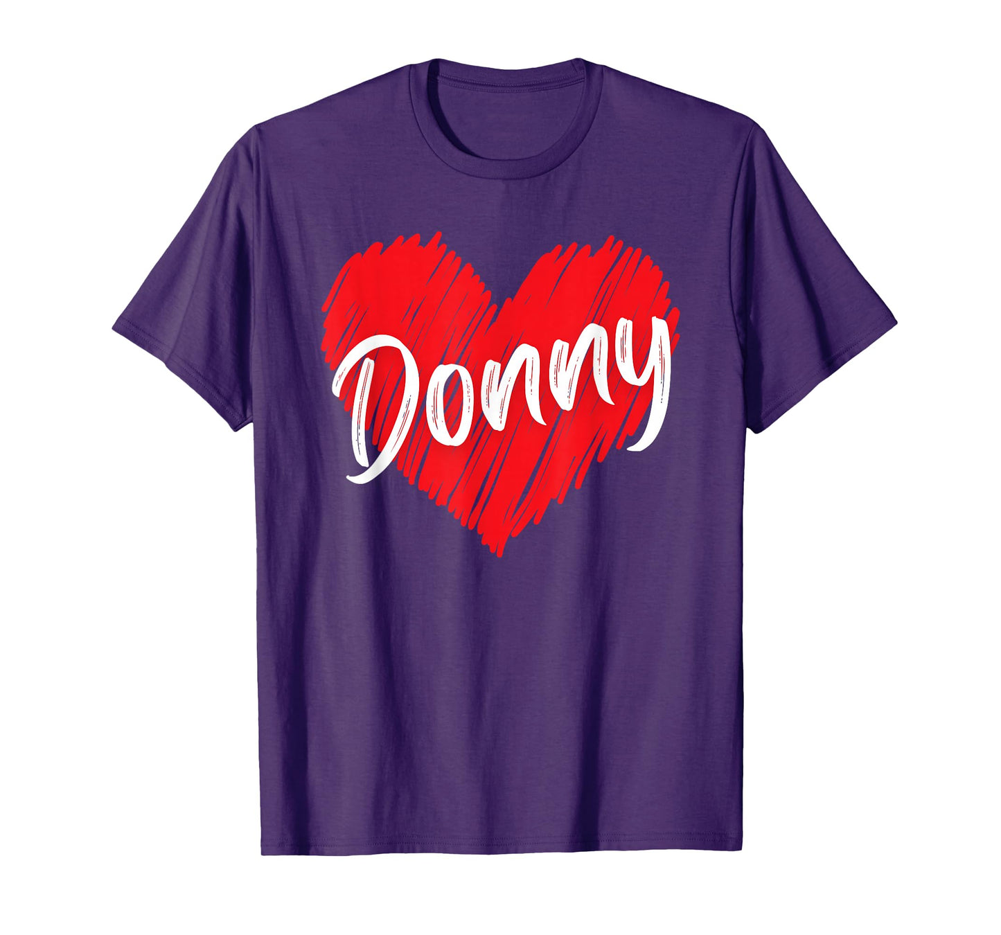 Donny Personalized Name I Love Donny Heart Vintage T-Shirt