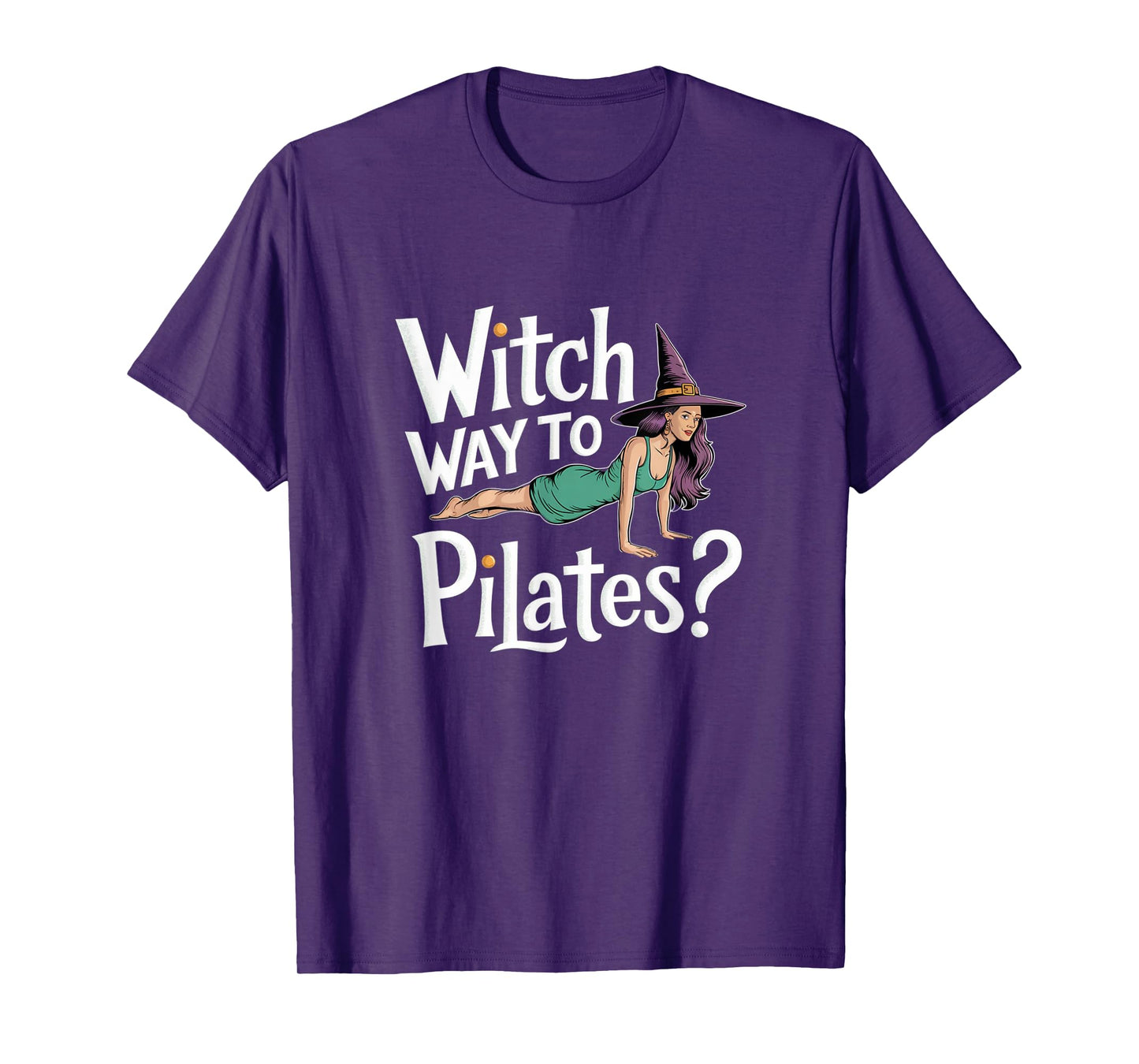 Witch Way to Pilates Funny Halloween Pilates Yoga Reformer T-Shirt