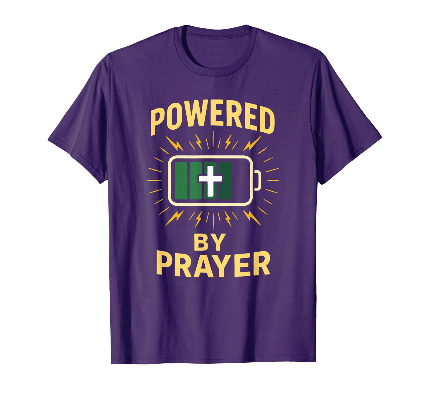 Powered by Prayer Christian Faith T-Shirt