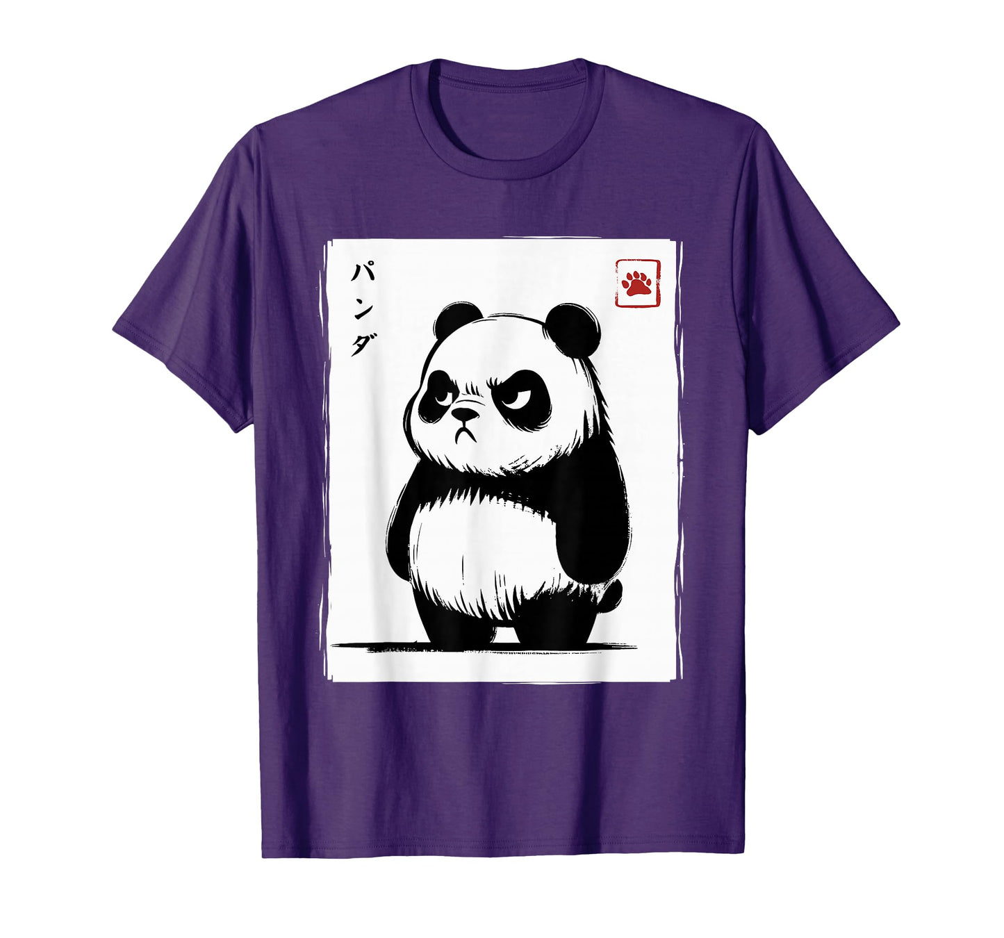 Kawaii Panda Ink Japanese Art Men Women Kids Funny Panda T-Shirt