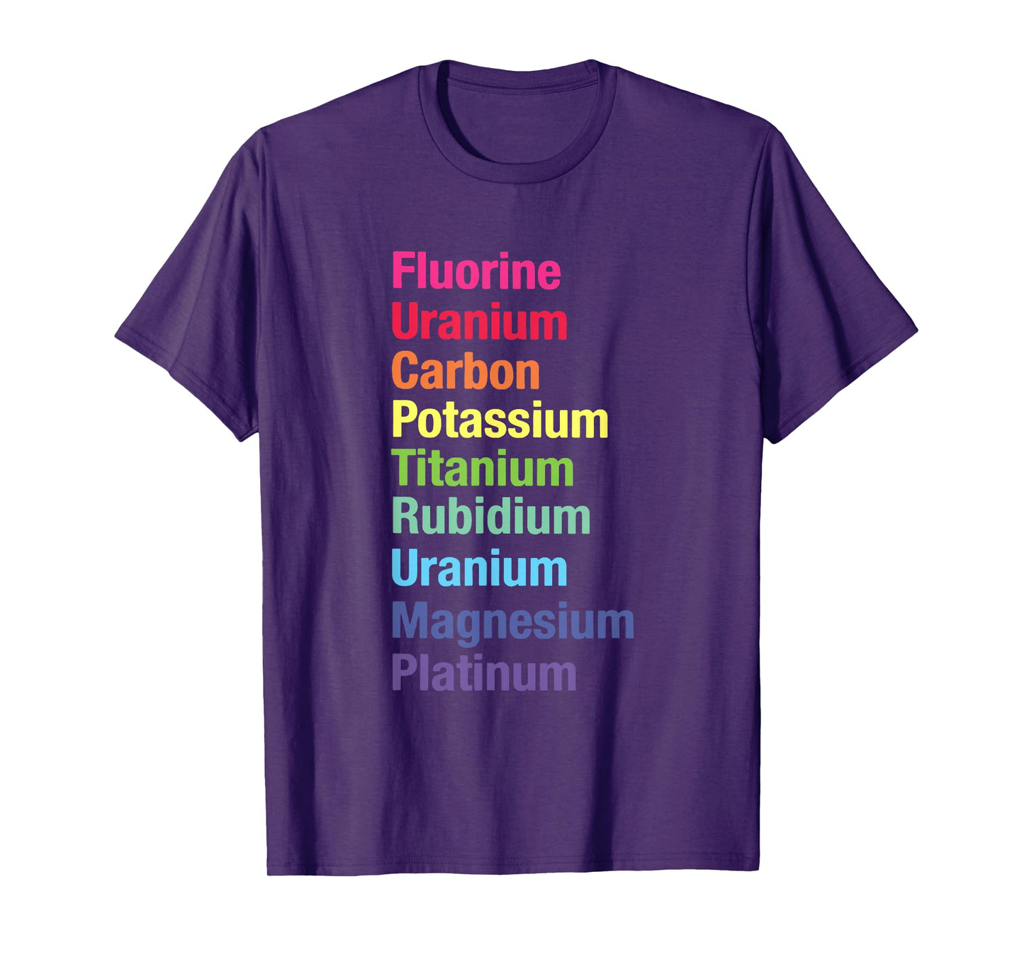 Fluorine Uranium Carbon Potassium Titanium T-Shirt
