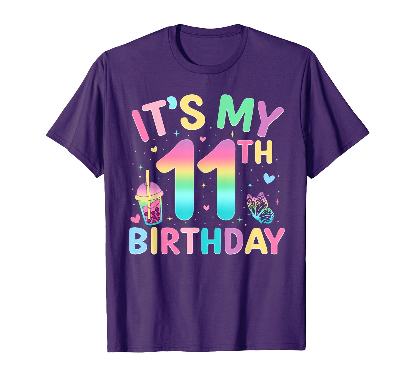 It's My 11th Birthday Party 11 Year Old Birthday Girl Kids T-Shirt
