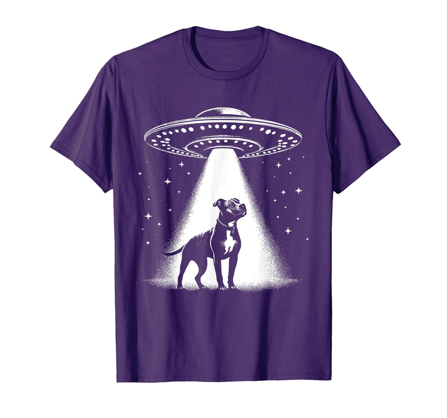 American Pit Bull Terrier Mom Dad Dog - Funny Alien UFO T-Shirt