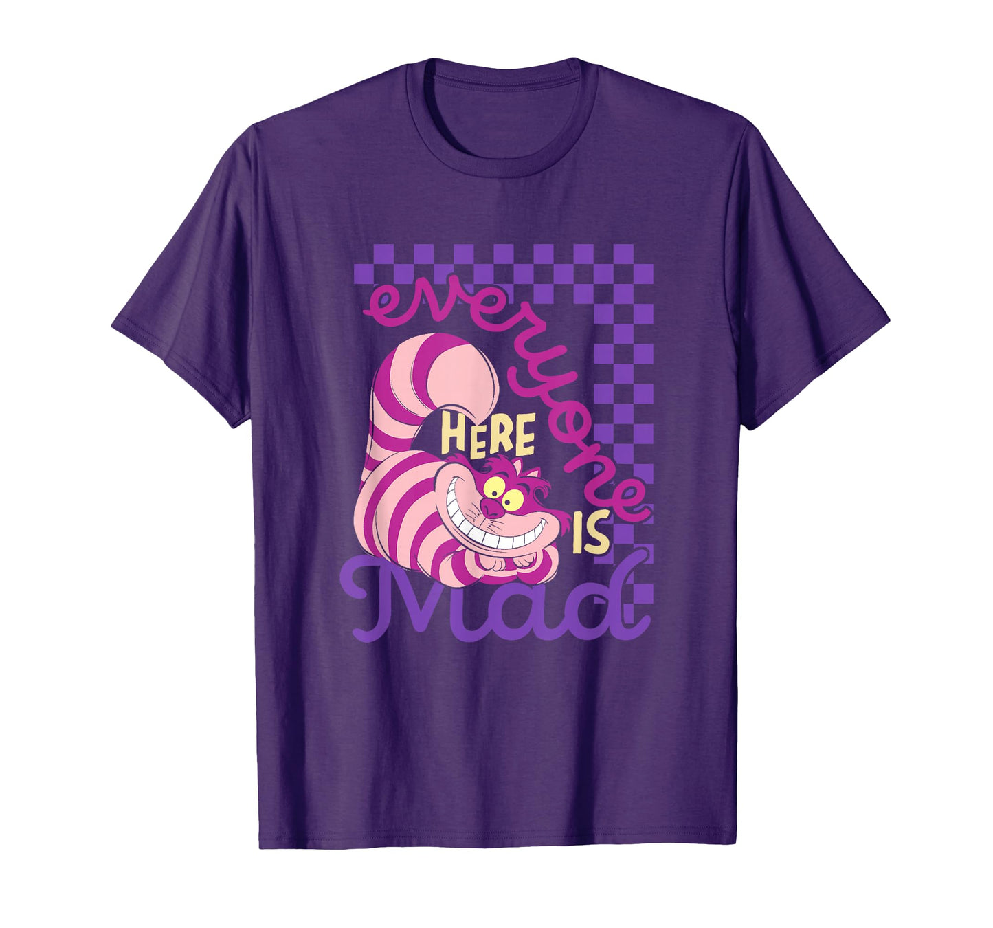 Disney Alice In Wonderland Cheshire Cat Everyone Here Is Mad T-Shirt