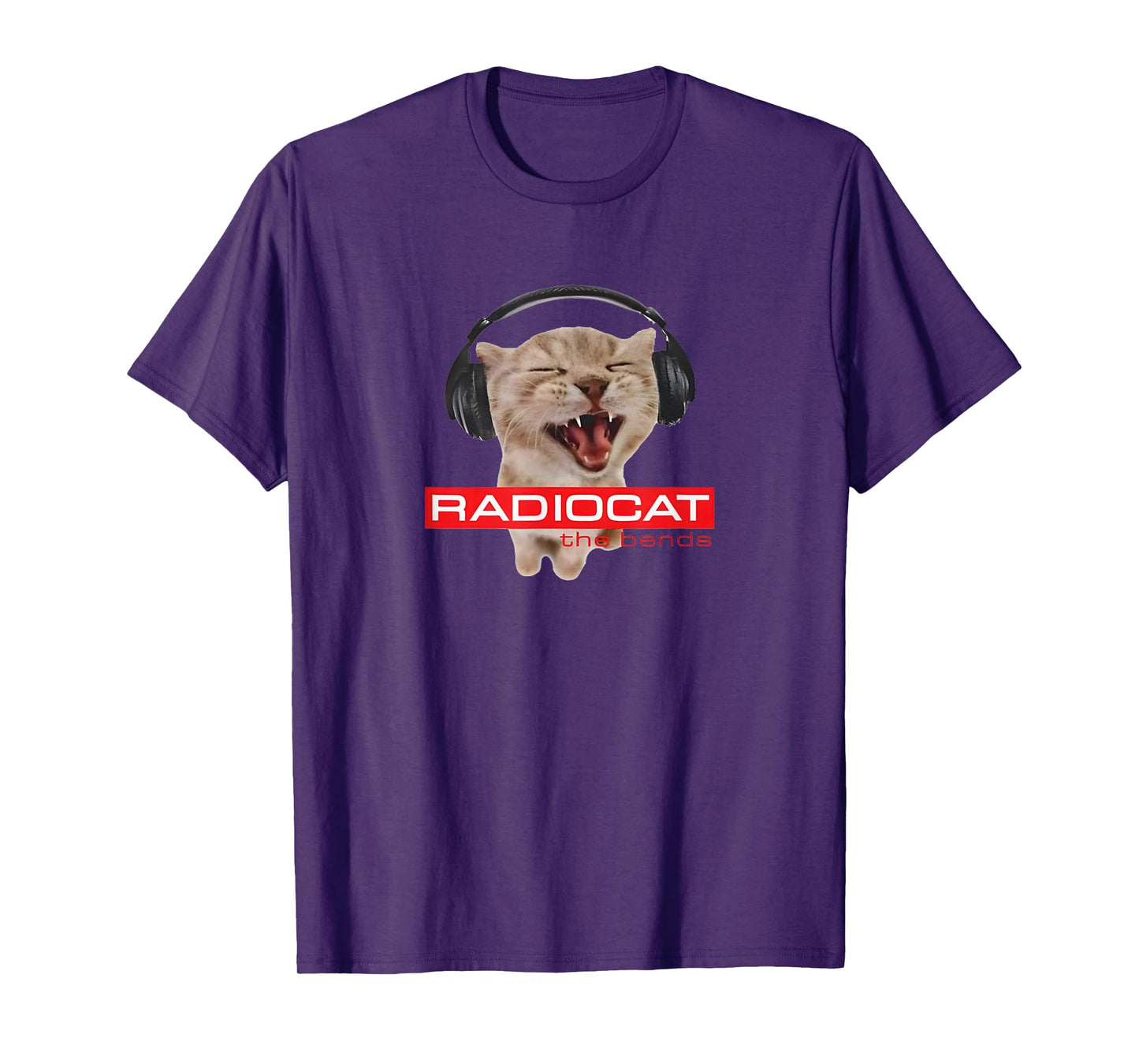 Kitten Headphones Cat Tech House Music Funny Cat Lover T-Shirt for Men Women