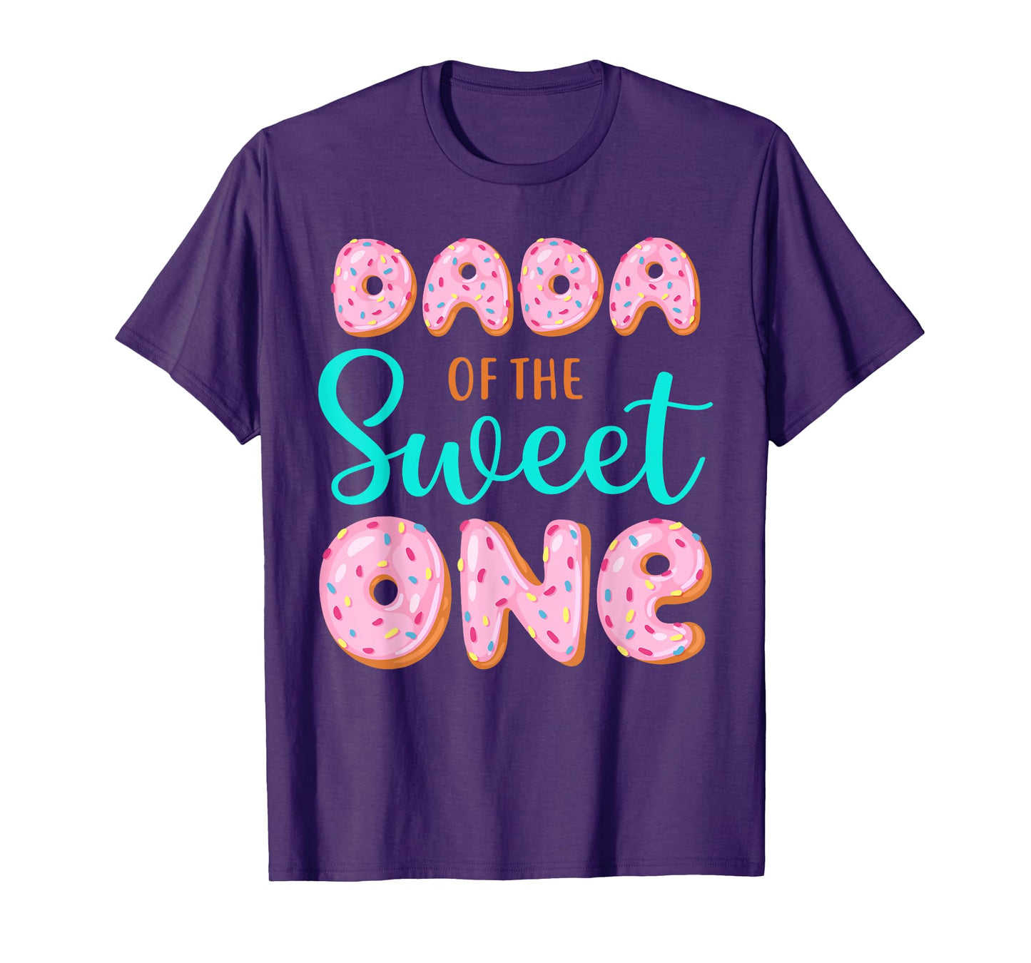Dada of The Sweet One First Birthday Matching Family Donut T-Shirt