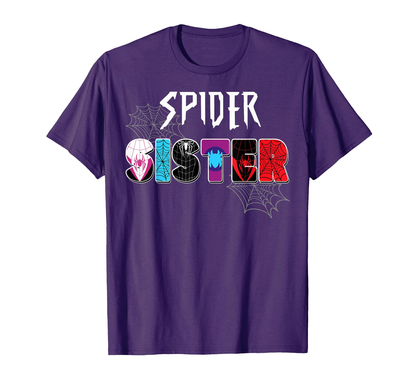 Birthday Party Spider Outfit Spider Sister Kids Girls T-Shirt