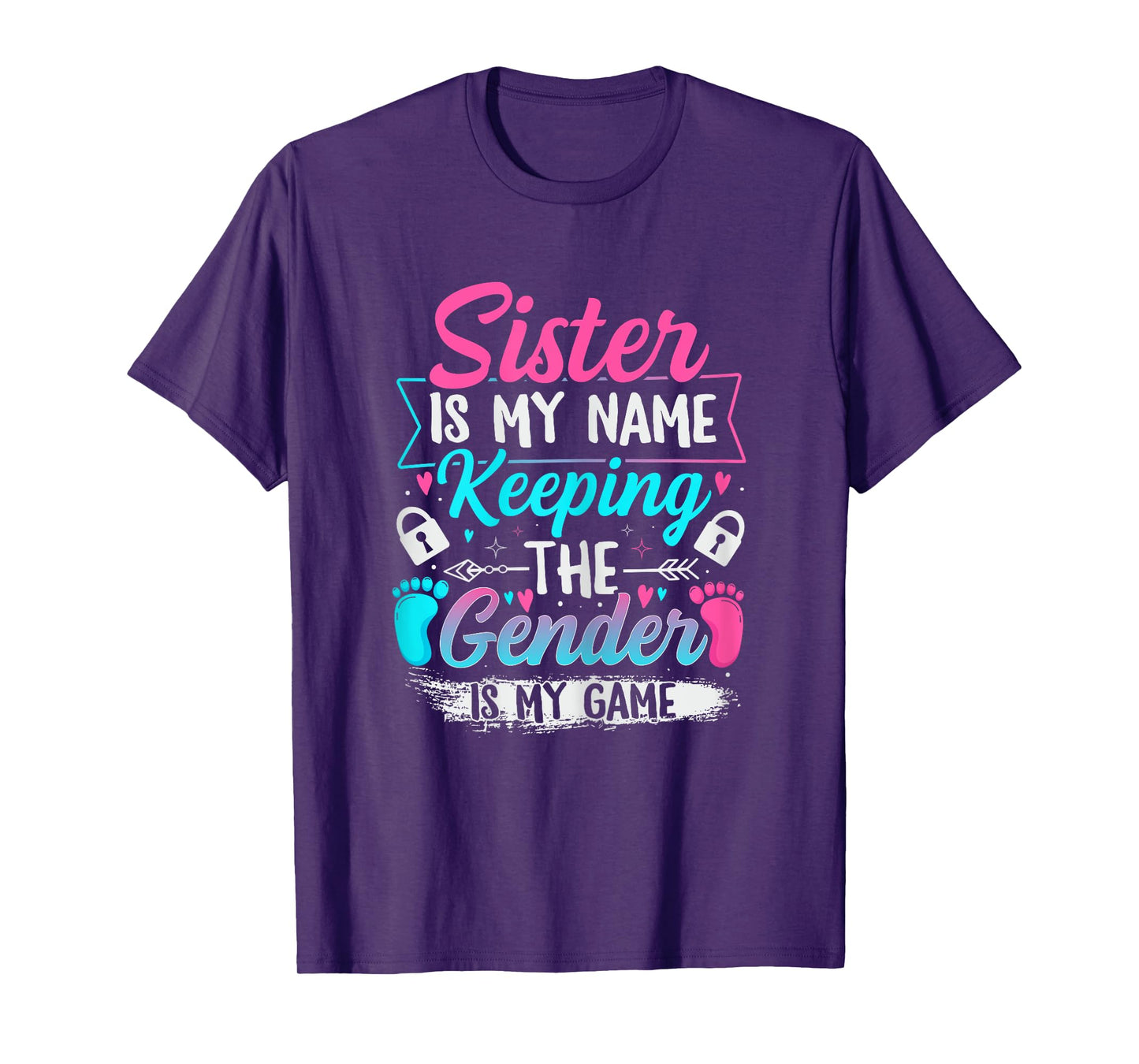 Gender Reveal Design for a Keeper of the Gender Sister T-Shirt