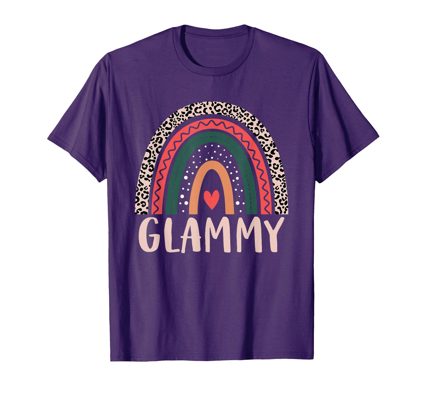 Glammy Rainbow Grandma Grandmother Women Mothers Day Glammy T-Shirt