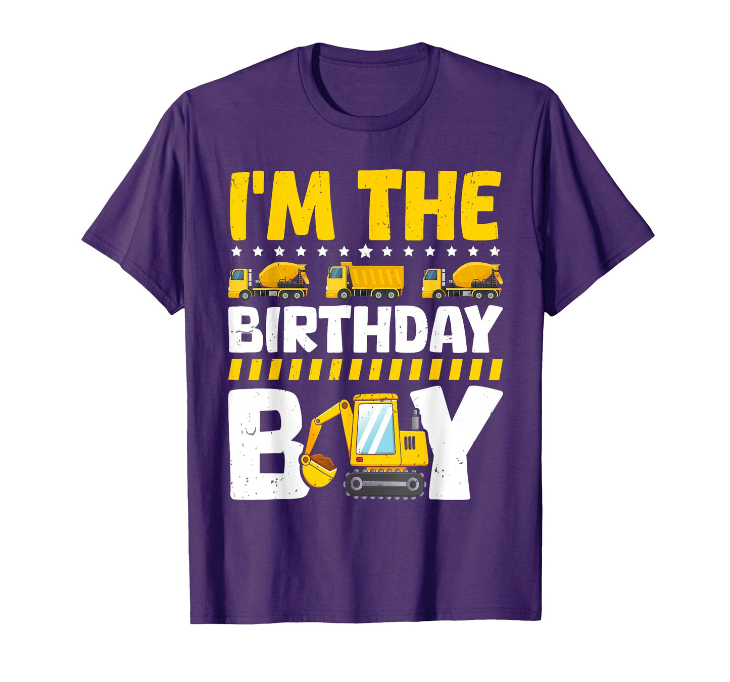 Family Theme Construction Birthday Party Supplies I'm The Birthday Boy Construction Theme Bday T-Shirt