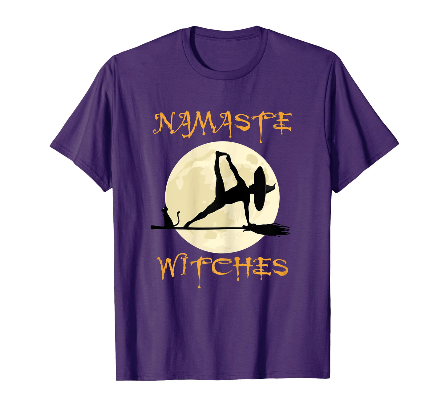 Namaste Witches - Halloween Yoga T-Shirt for Women