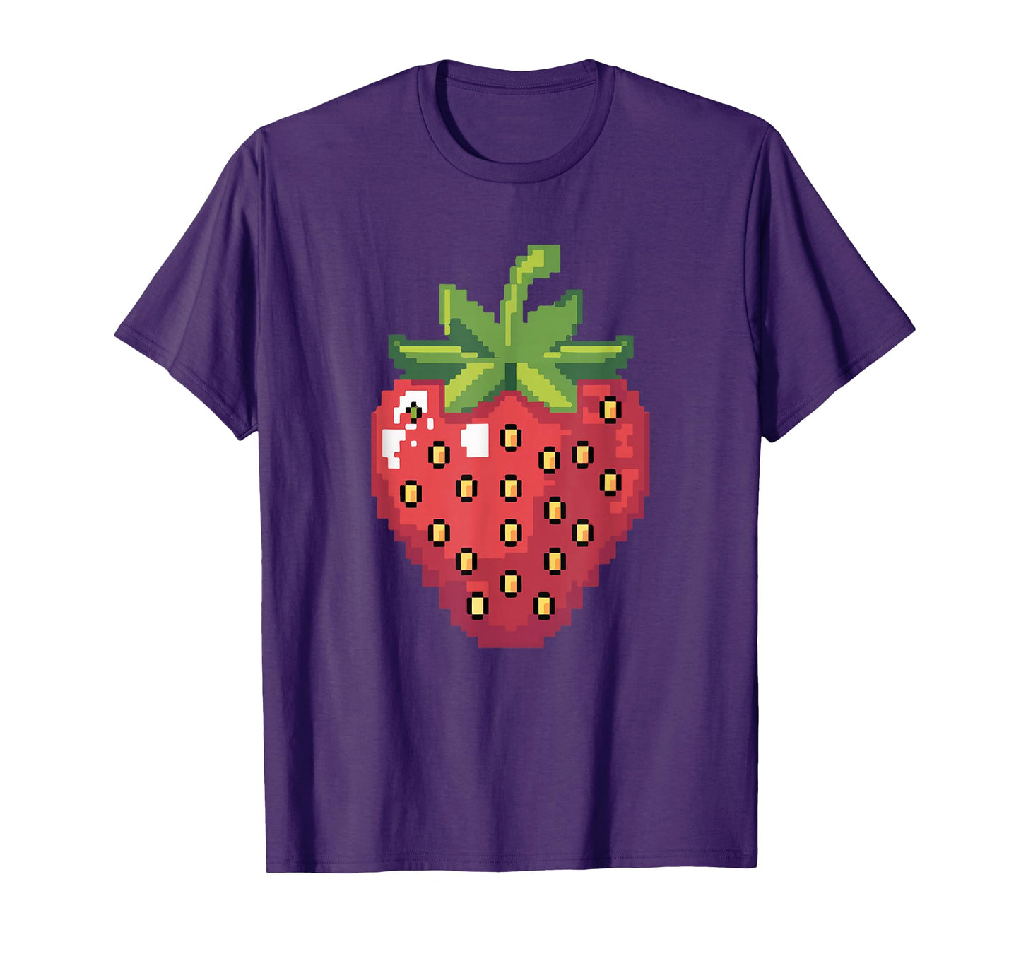 Pixel Strawberry 80s Video Game Halloween Costume Easy Group T-Shirt