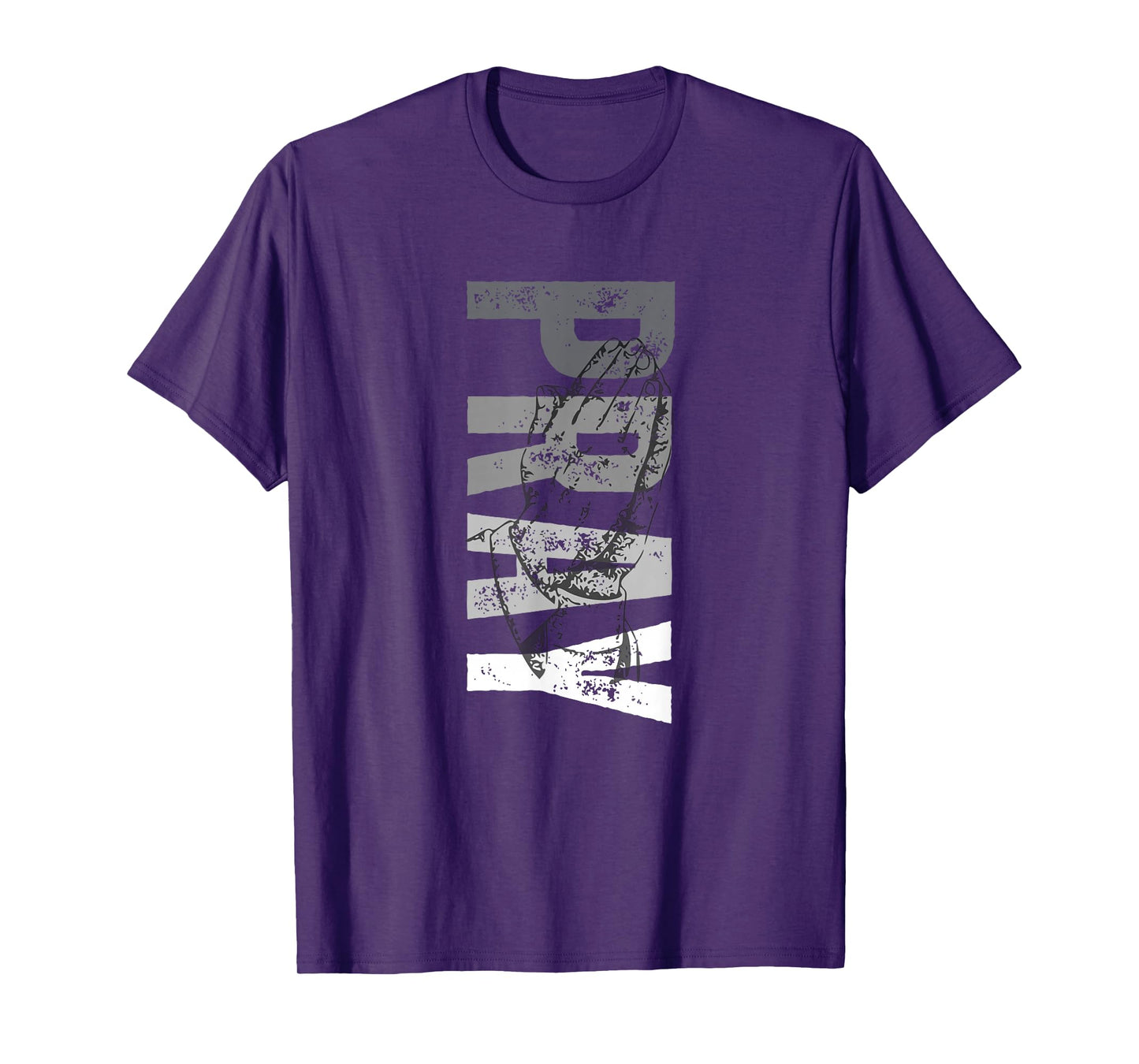 Minimalist Monochrome Pray Christian Distressed Typography T-Shirt