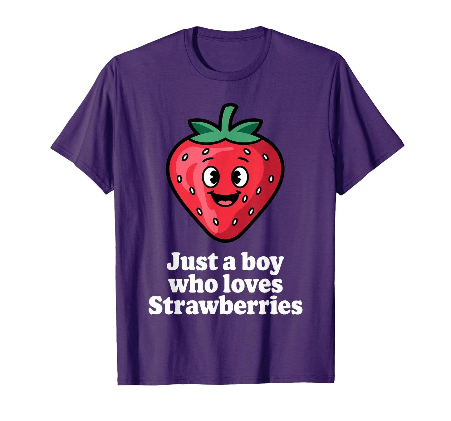 Funny Strawberry Design for Boys Men Fruit Strawberry Lover T-Shirt