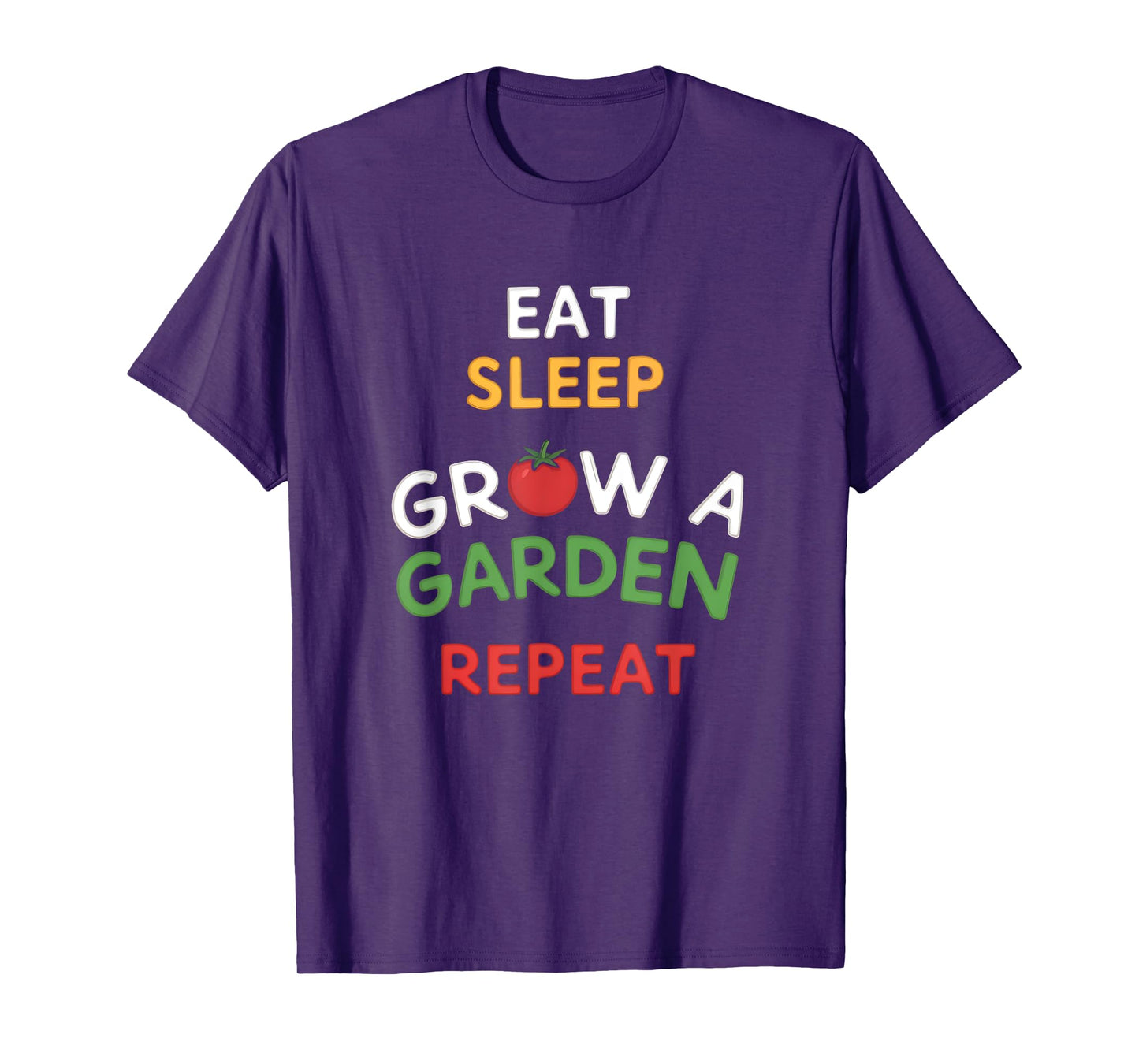 Funny Gamer Eat Sleep Grow A Garden Repeat Design T-Shirt