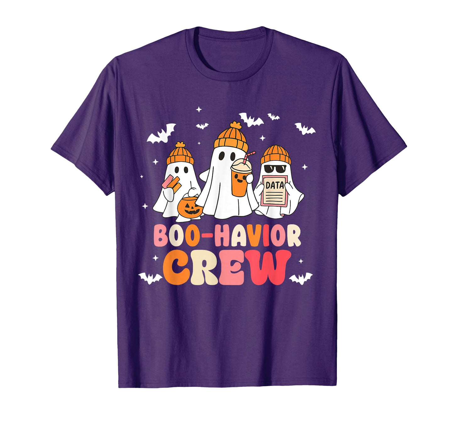 Boo Havior Crew Behavior Analyst Halloween Women Boy Girl T-Shirt