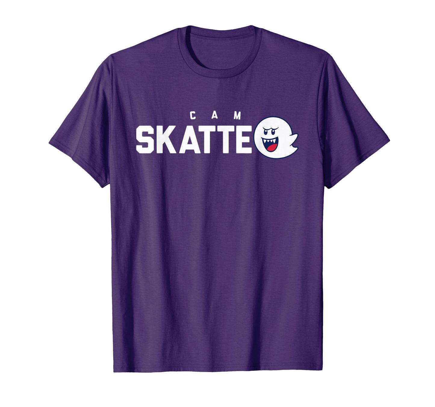 Funny Cam Skattebo Skatte-Boo Cute Ghost for Football Lover T-Shirt