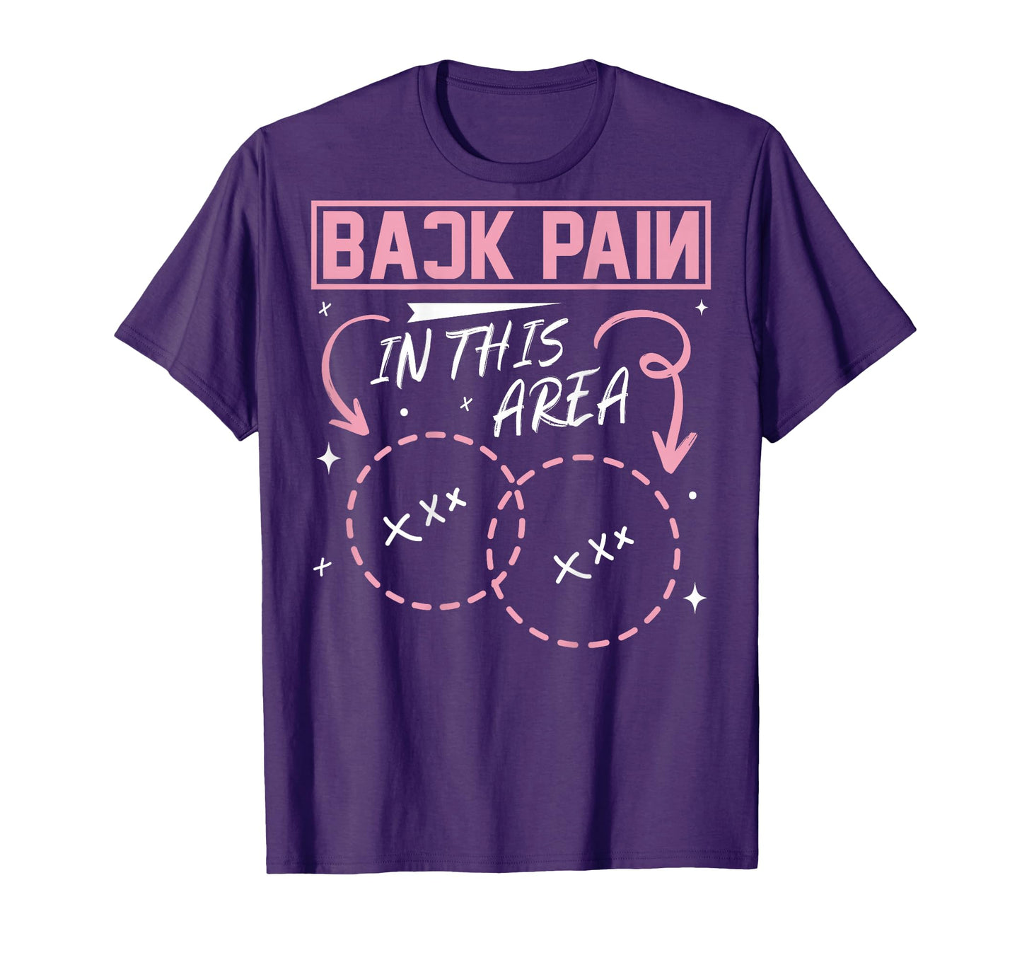 Back Pain In This Area Funny T-Shirt