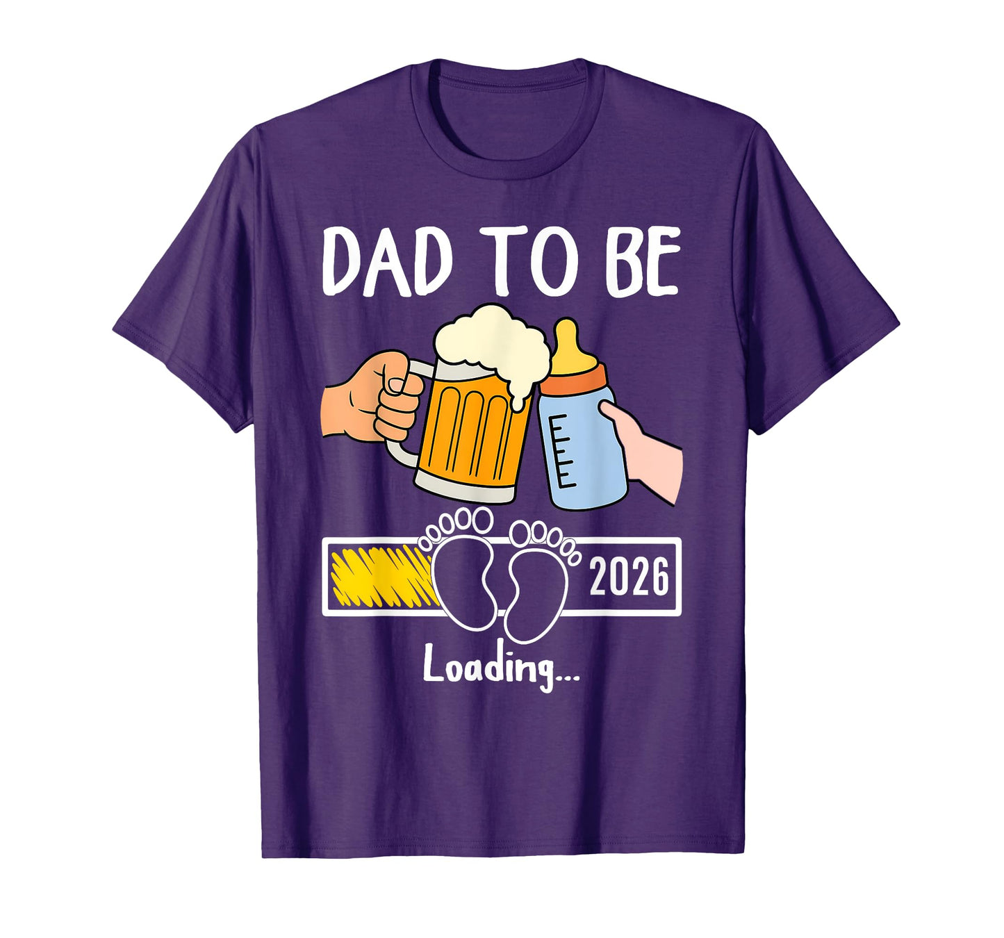 Dad to Be 2026 Funny New Baby Father Daddy to Be Promoted T-Shirt
