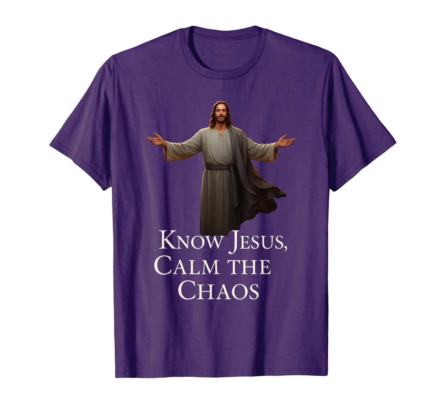 Know Jesus Calm The Chaos Christian Faith Inspiration T-Shirt