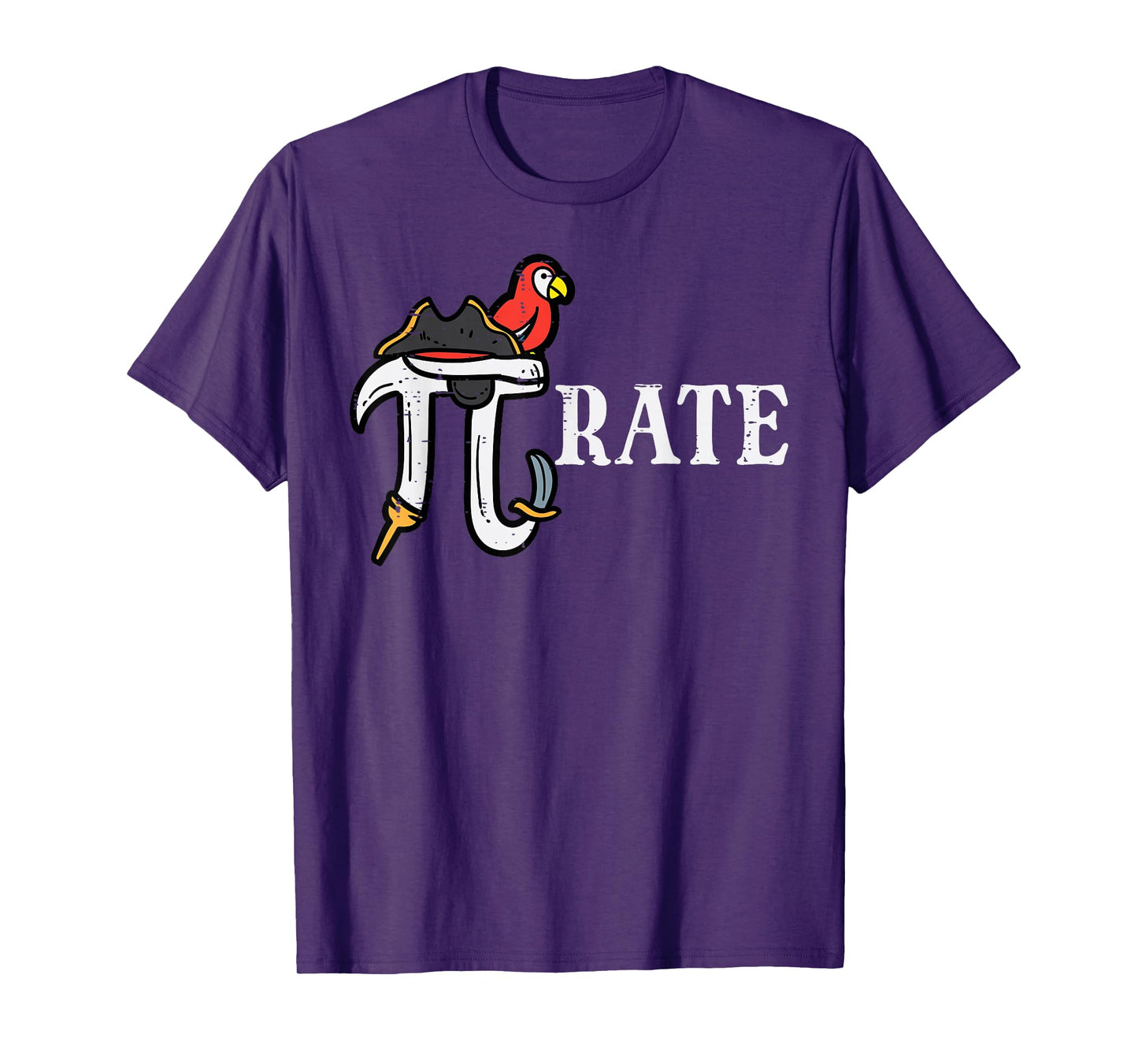 Pirate Pi Funny Math Pie Halloween Costume Teacher Men Women T-Shirt
