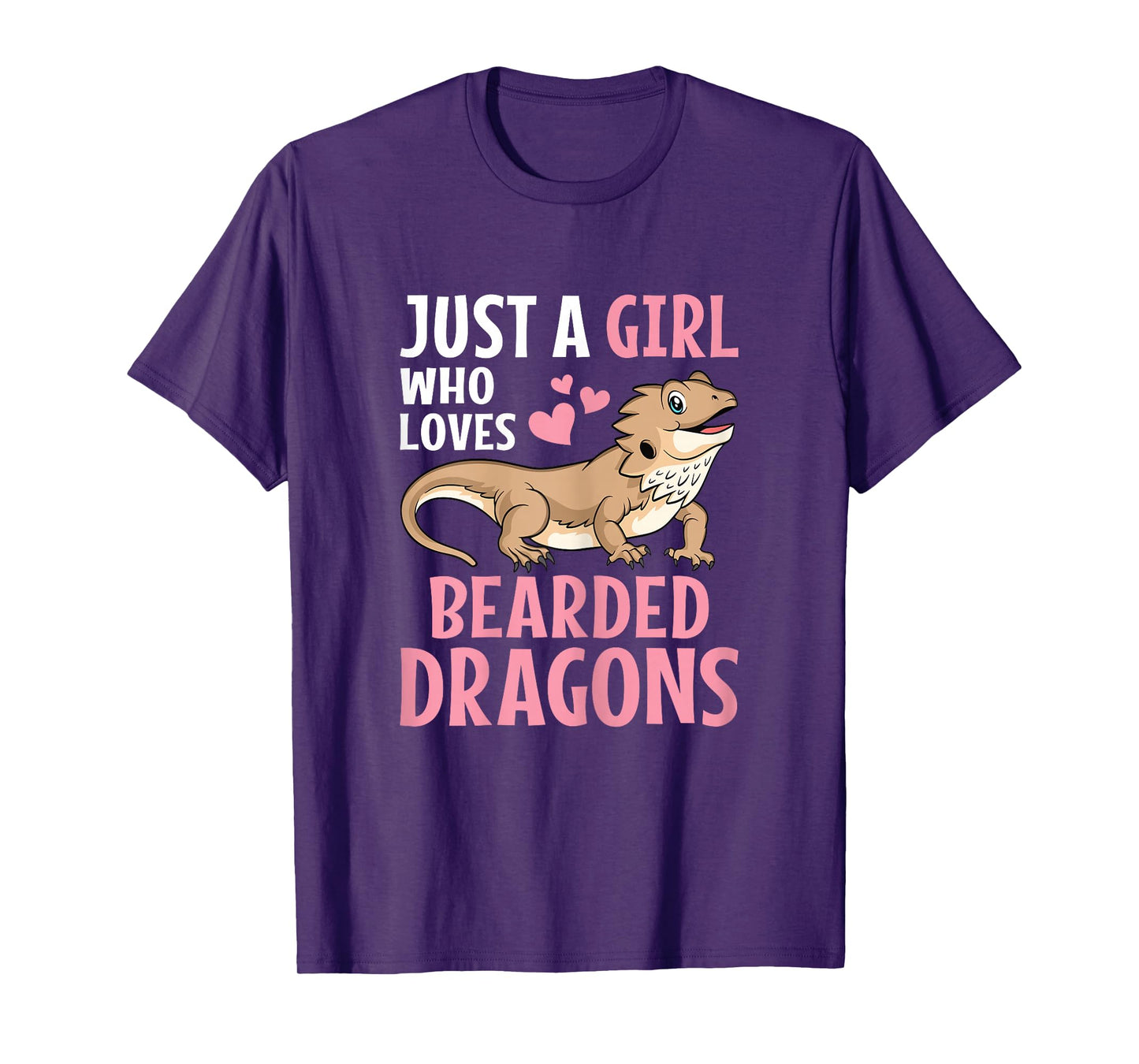 Just A Girl Who Loves Bearded Dragons Cute Lizard Reptile T-Shirt