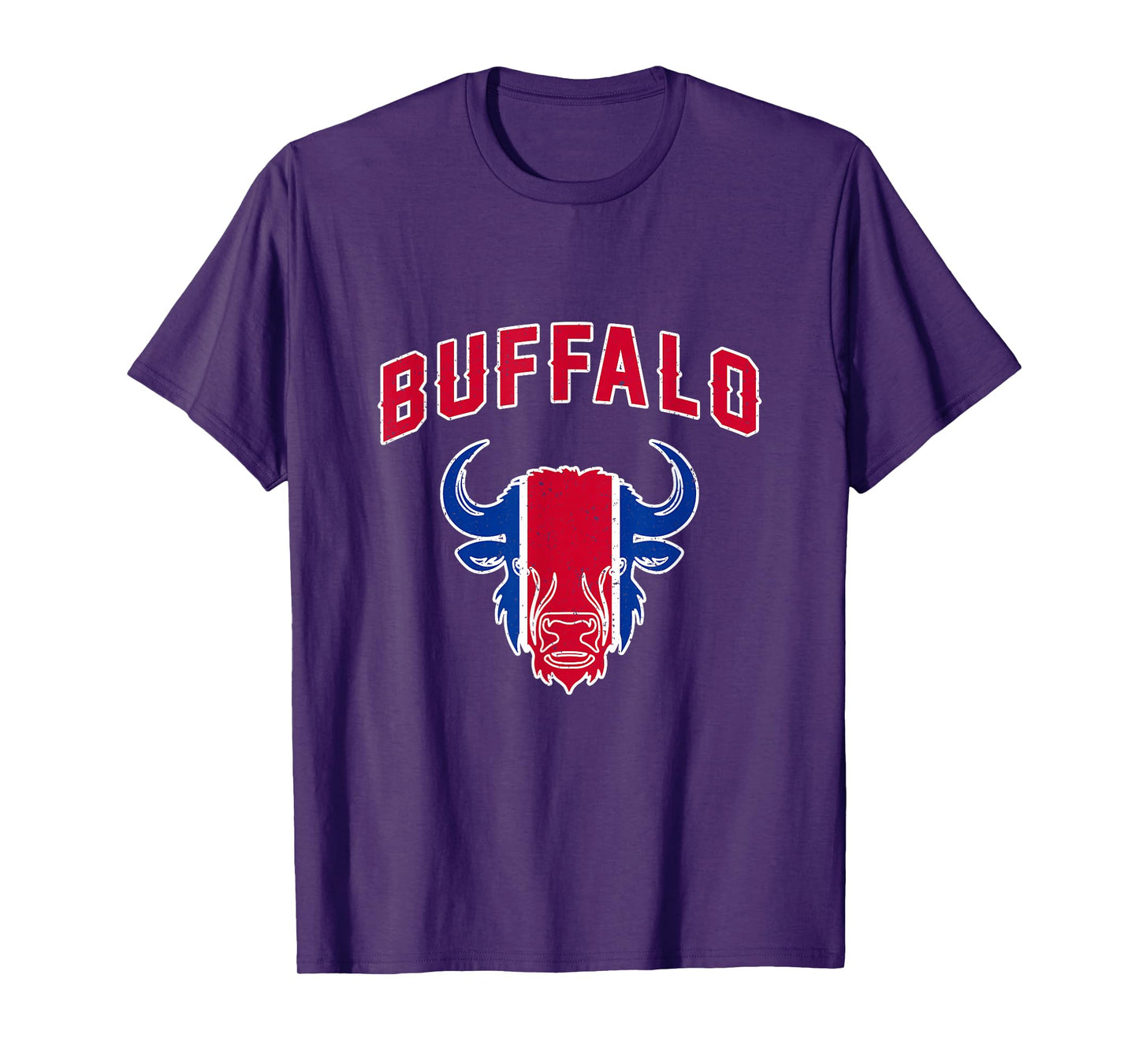 Buffalo New York NY Bison Classic Athletic Sport Vintage T-Shirt