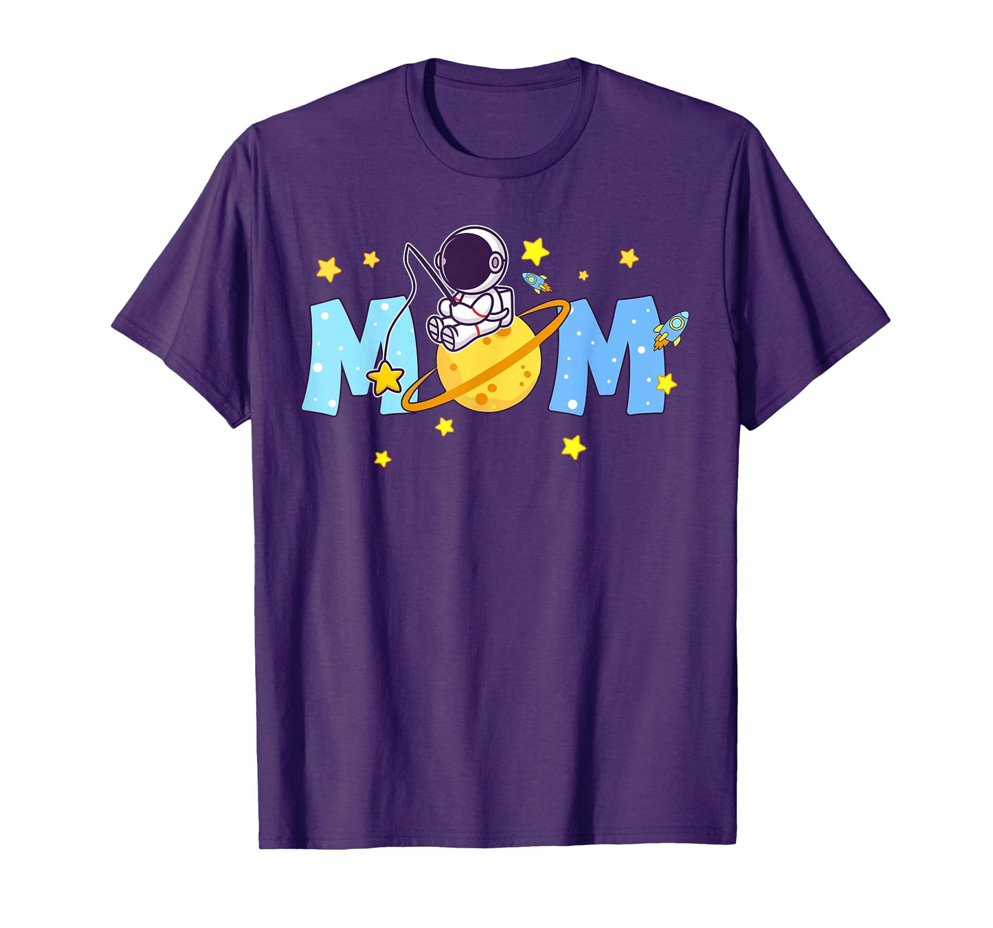 Mom Of The Birthday Boy Astronaut 1st Birthday Family T-Shirt