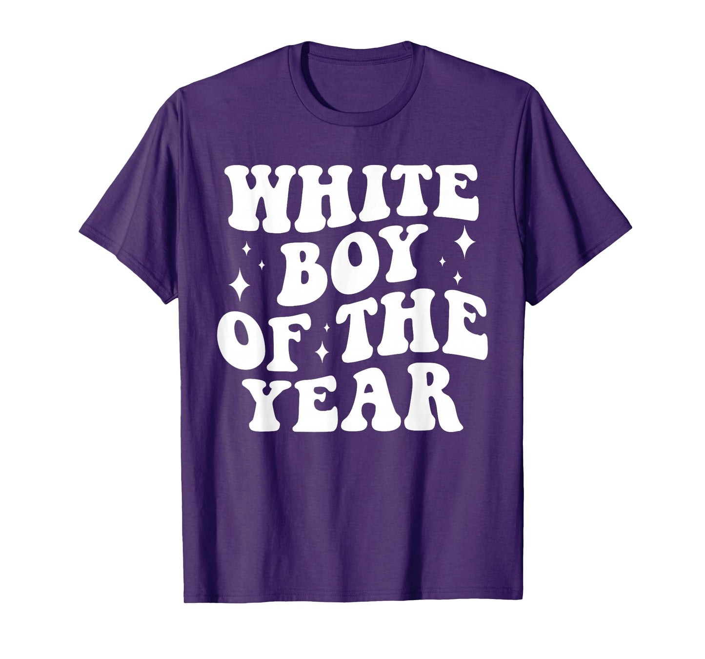 White Boy Of The Year Bold Funny Groovy Funny T-Shirt