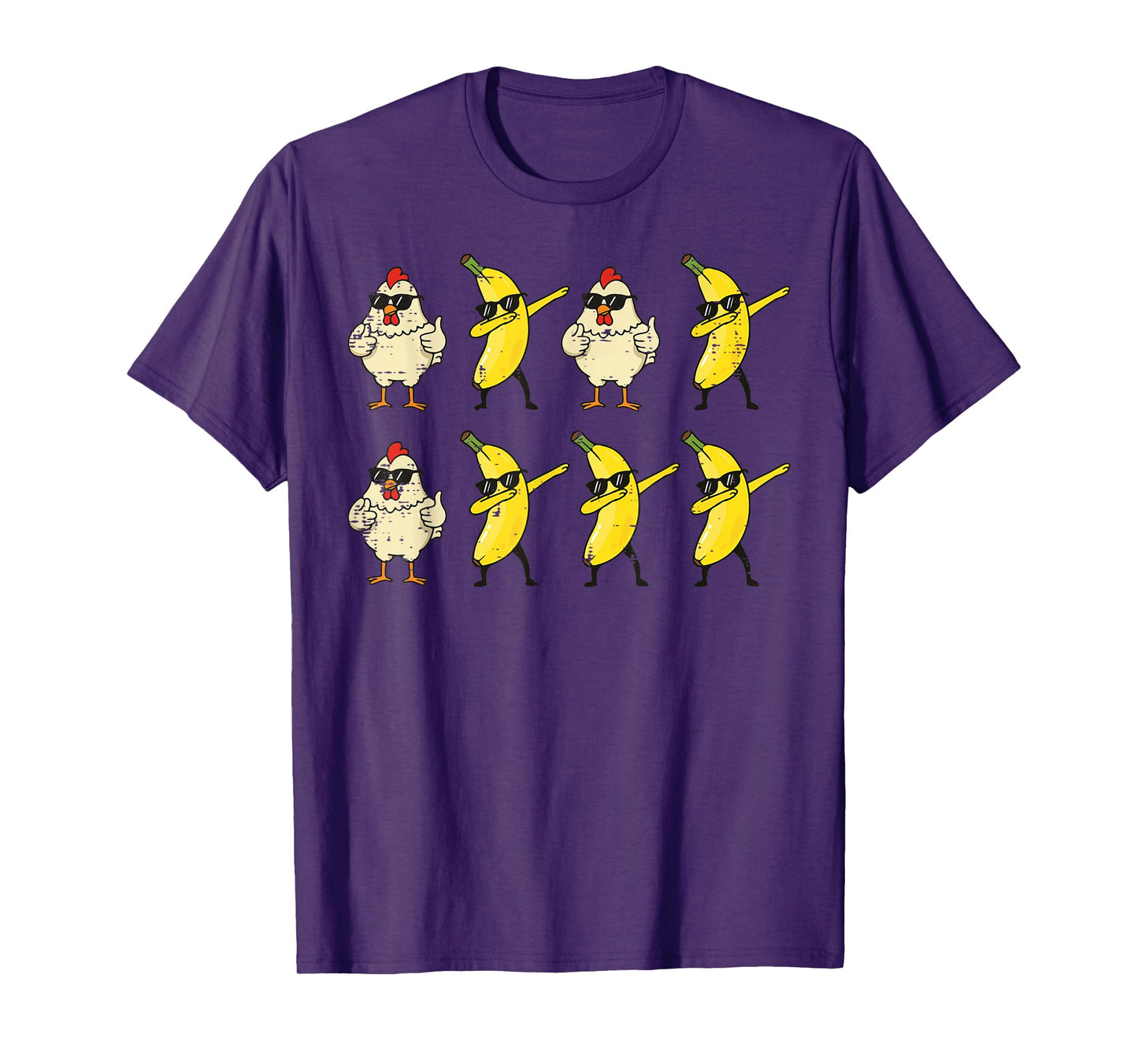 Chicken Banana Dance Dab Funny Dance Meme Kids Men Women T-Shirt
