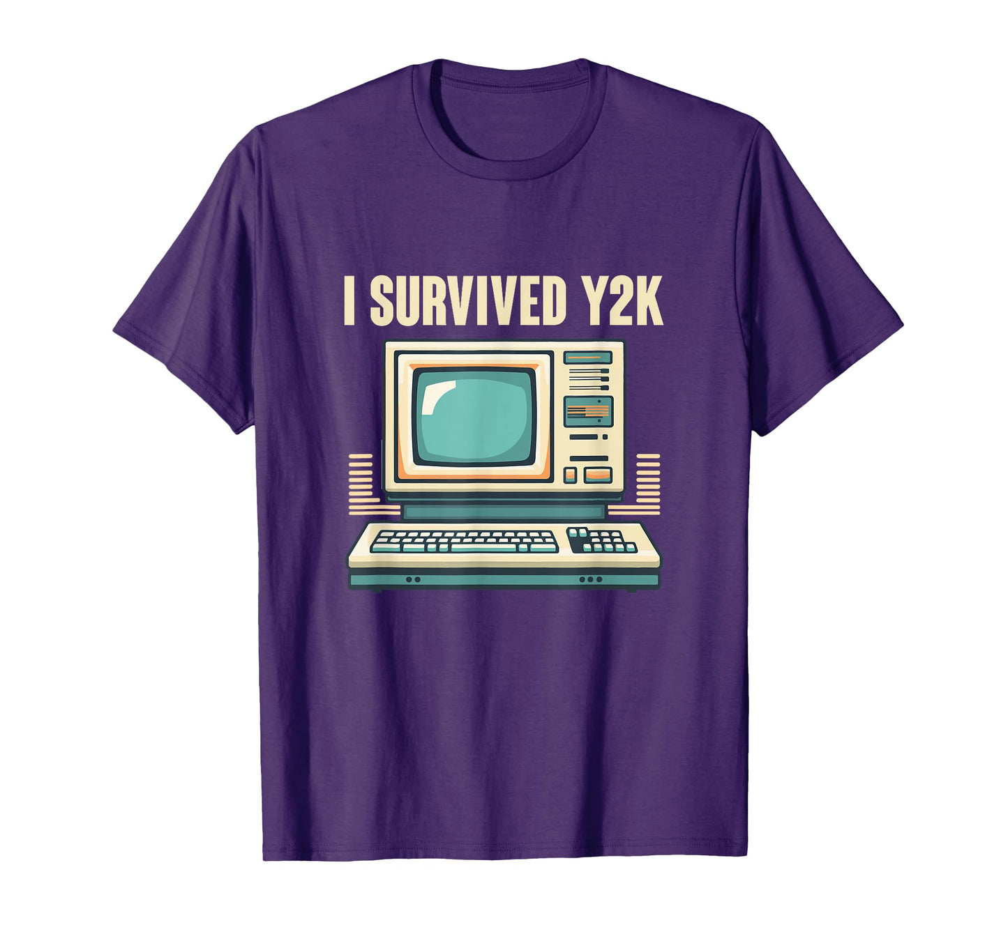 I Survived Y2K Computer Funny Year 2000 Survivor T-Shirt