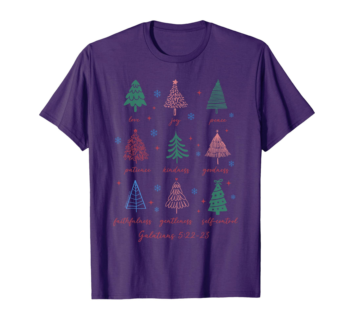 Christian Christmas Galatians 5 22-23 Fruit of The Spirit T-Shirt