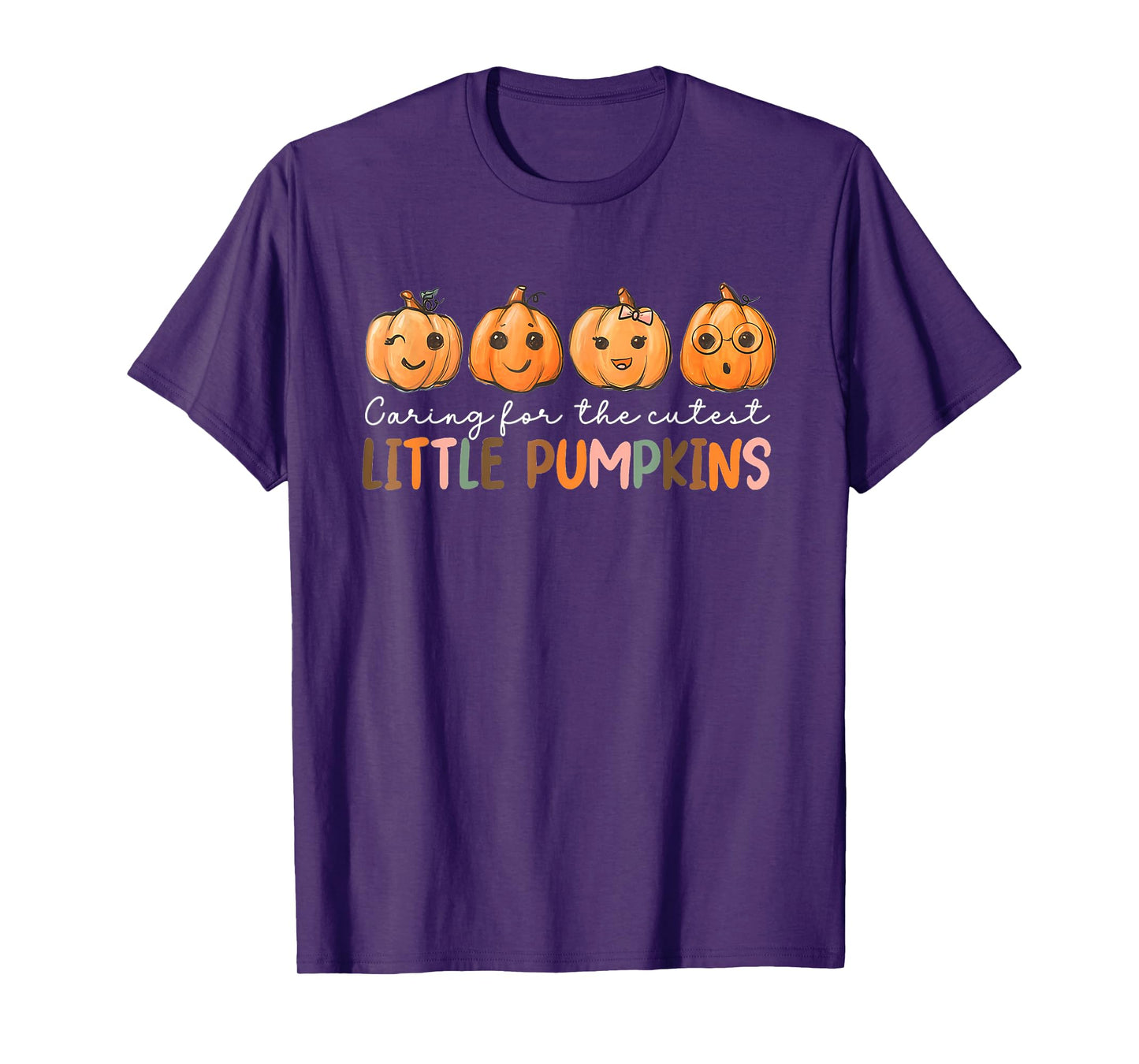 NICU Nurse Halloween Cutest Pumpkins Mother Baby Nurse Fall T-Shirt