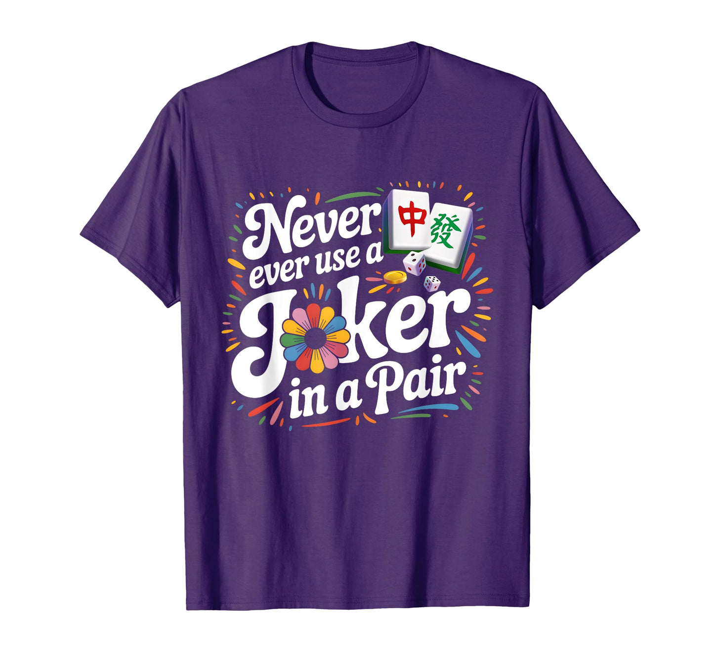 Mah Jongg Tile Set Lover Mahjong Cards Mahjong Player T-Shirt