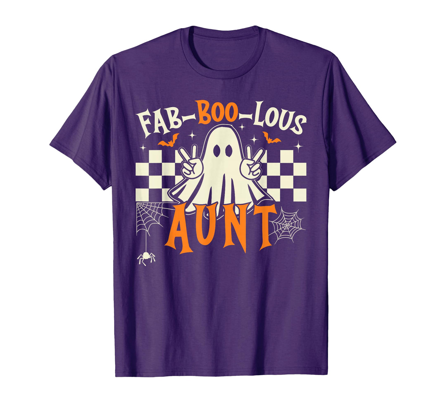 Fab Boo Lous Aunt Rero Ghost Spooky Auntie Halloween Costume T-Shirt
