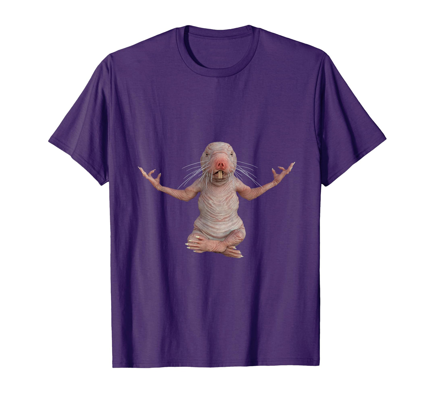 I Just Really Like Naked Moles Ok? Funny Naked Mole Rat Yoga T-Shirt