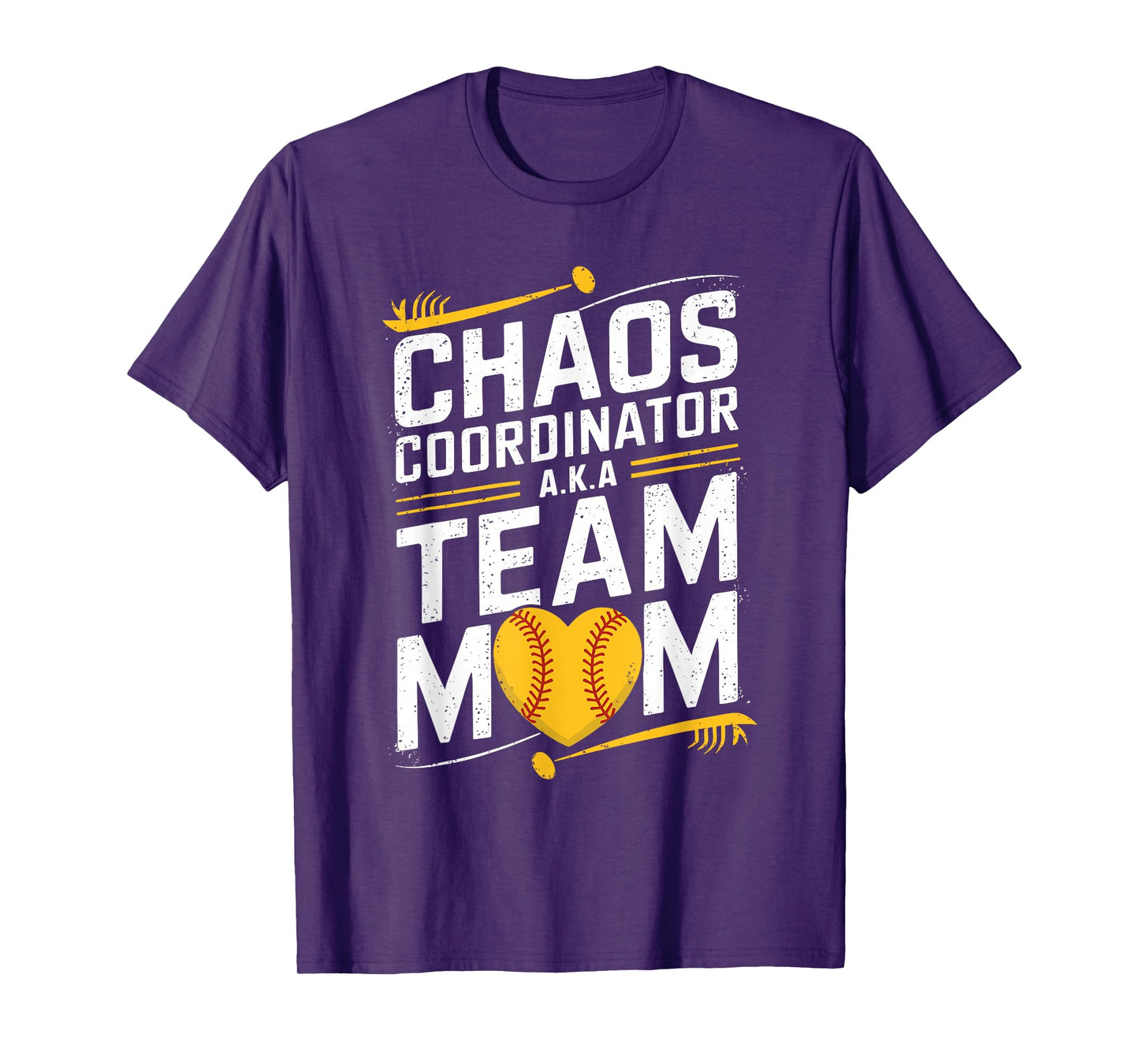 Softball Sports Player, Chaos Coordinator A.K.A Team Mom T-Shirt