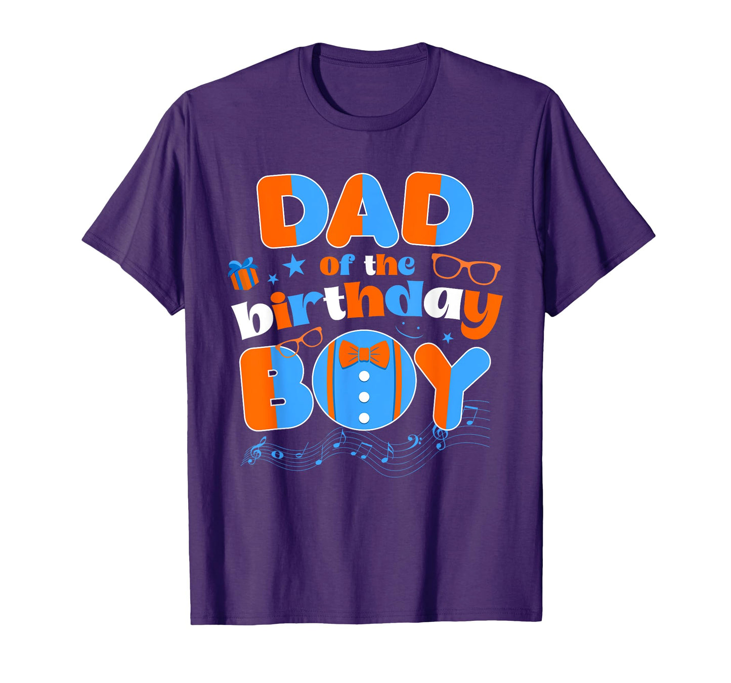 Dad Of The Birthday Boy Matching Family Blippy Funny T-Shirt