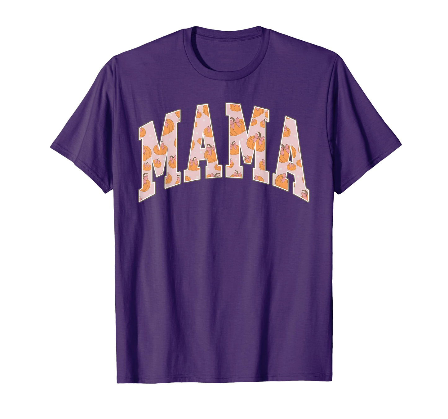 Mama Pumpkin Season Autumn Fall Y'all Leaves Thanksgiving T-Shirt