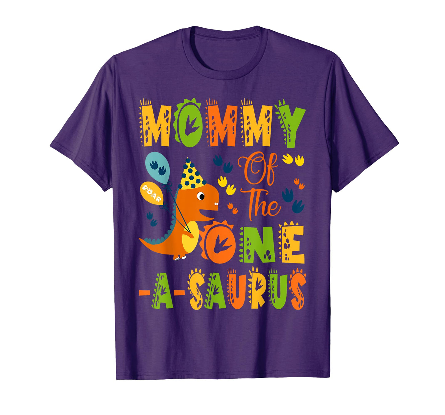 Mommy of The One-A-Saurus 1St Birthday Dinosaur Party T-Shirt