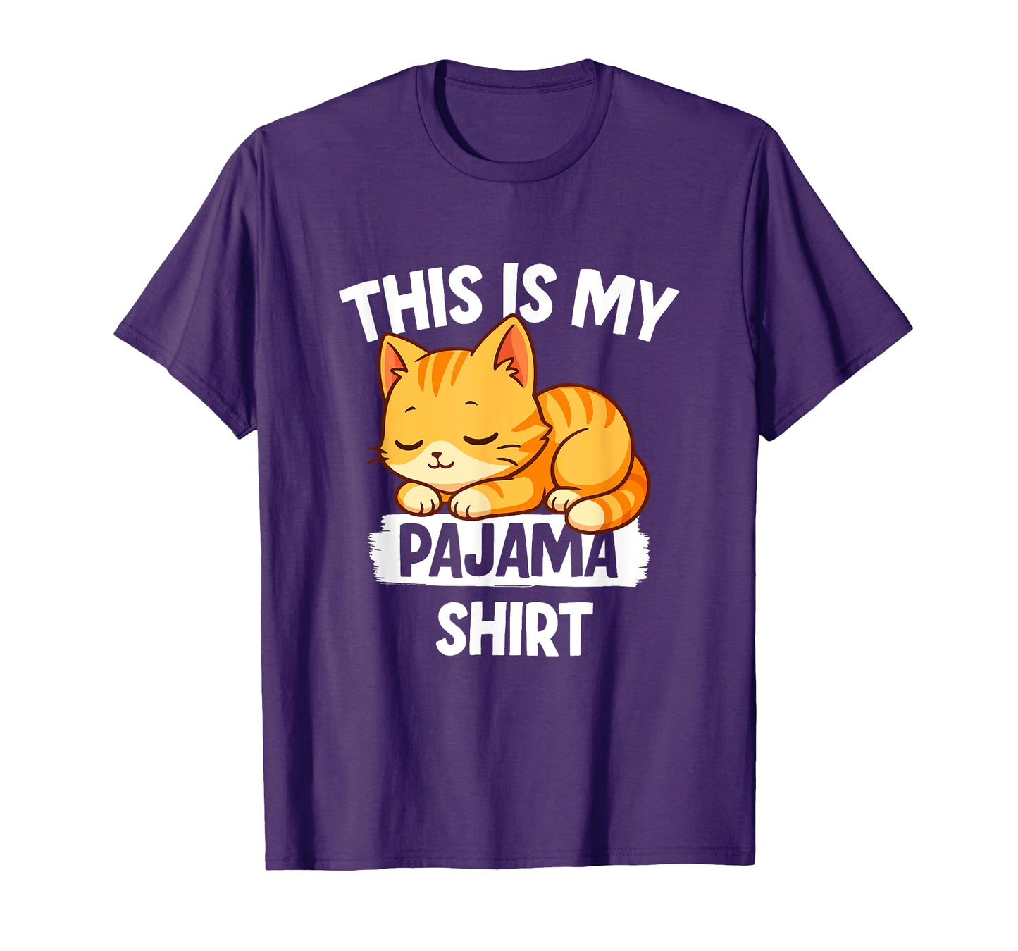 Funny Napping Cat Shirt This Is My Pajama T-Shirt for Men Women Kids