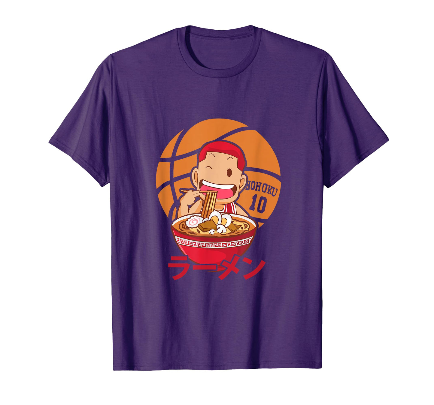 Anime Ramen Basketball T-Shirt