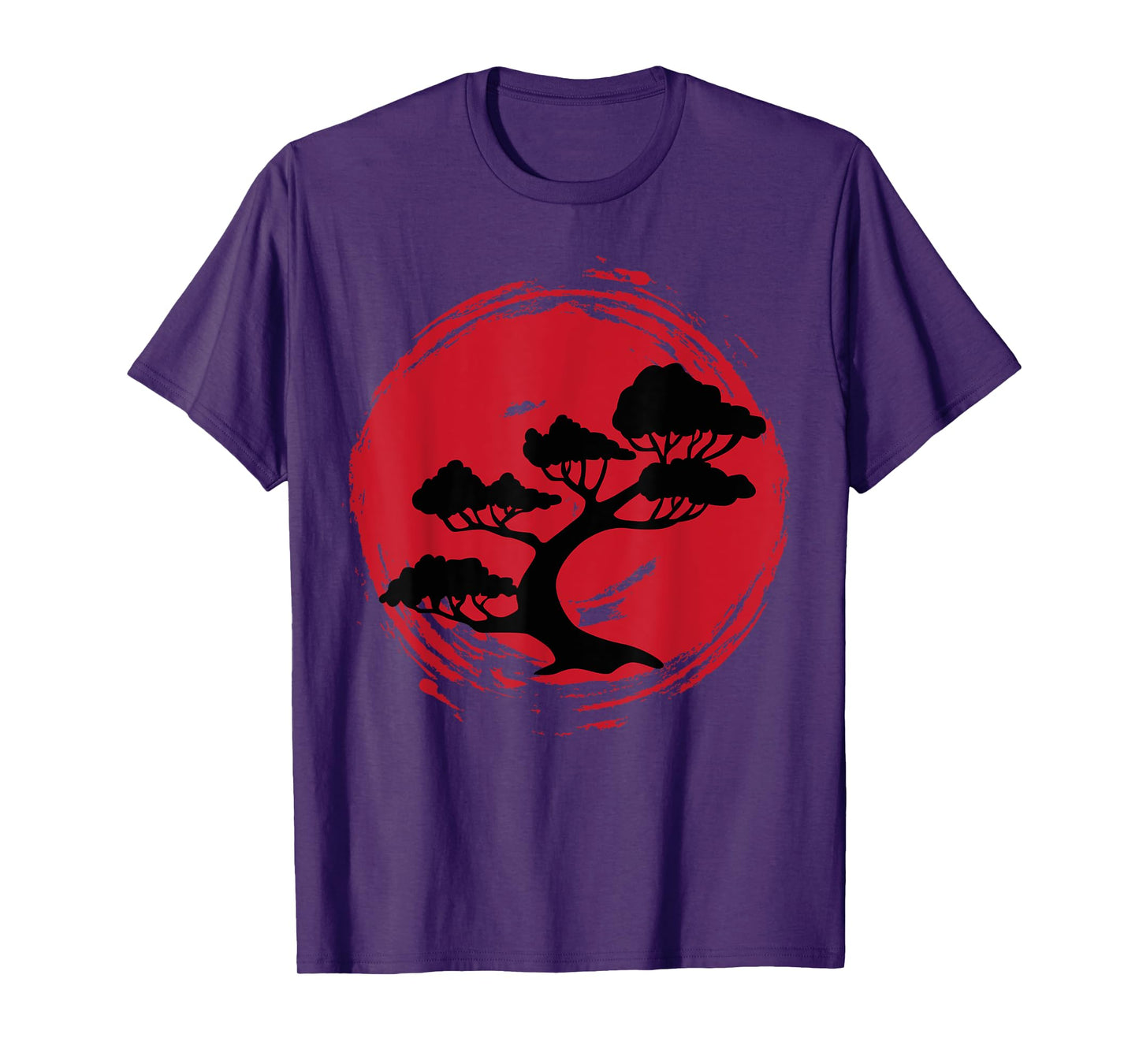 BONSAI TREE Japanese Enso Calligraphy Circle T-Shirt
