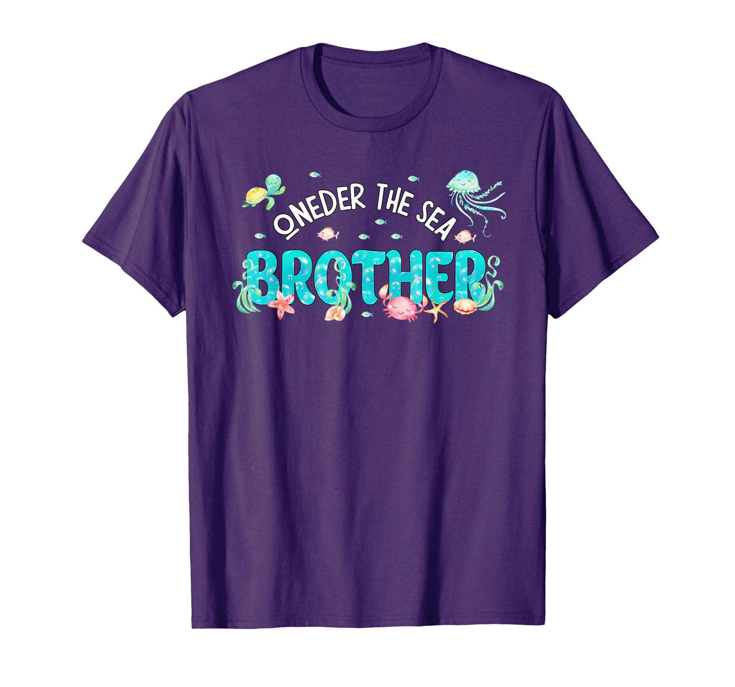 Under Sea Brother Birthday Girl Boy Matching Family Party T-Shirt